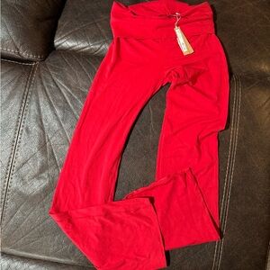 SKIMS Red Foldover Pants